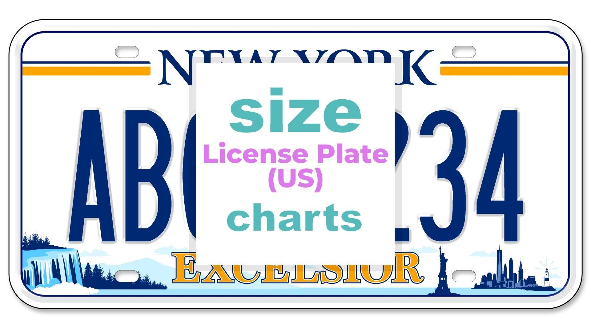 License Plate Size US Dimensions - Size-Charts.com - When size matters