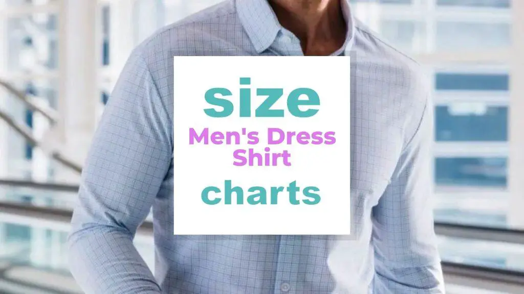 Men's Dress Shirt Size Charts size-charts.com