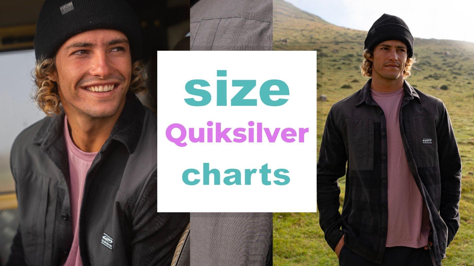 Quiksilver Size Charts Men, Women, Kids When size