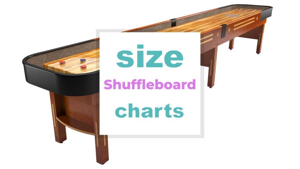 Shuffleboard Table Size and Dimensions size-charts.com