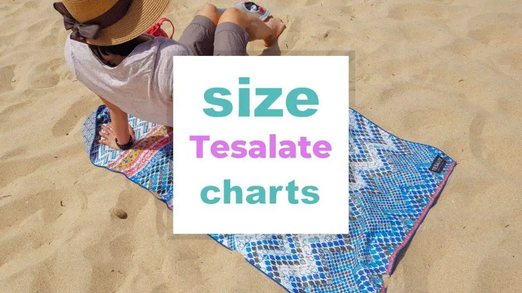 Tesalate Towel Size Guide size-charts.com