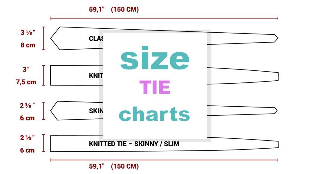 Tie Length Size Chart size-charts.com