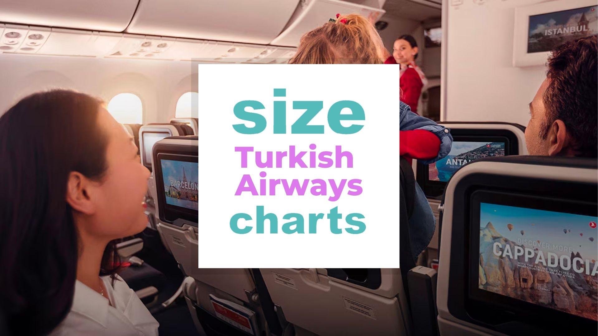 Turkish Airways Sizes: Luggage, Seats... - Size-Charts.com - When size ...