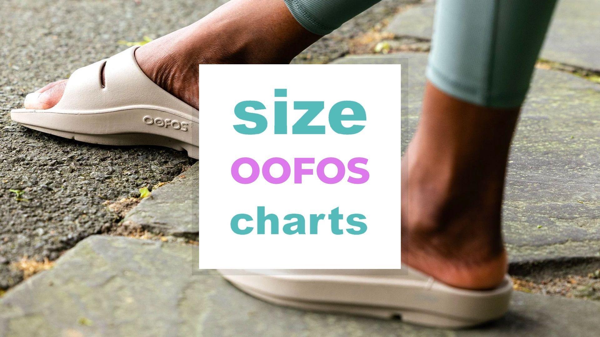 Oofos Size Chart for Women and Men