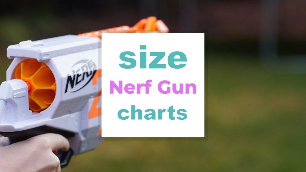 Nerf Gun Size and Specs Guide size-charts.com