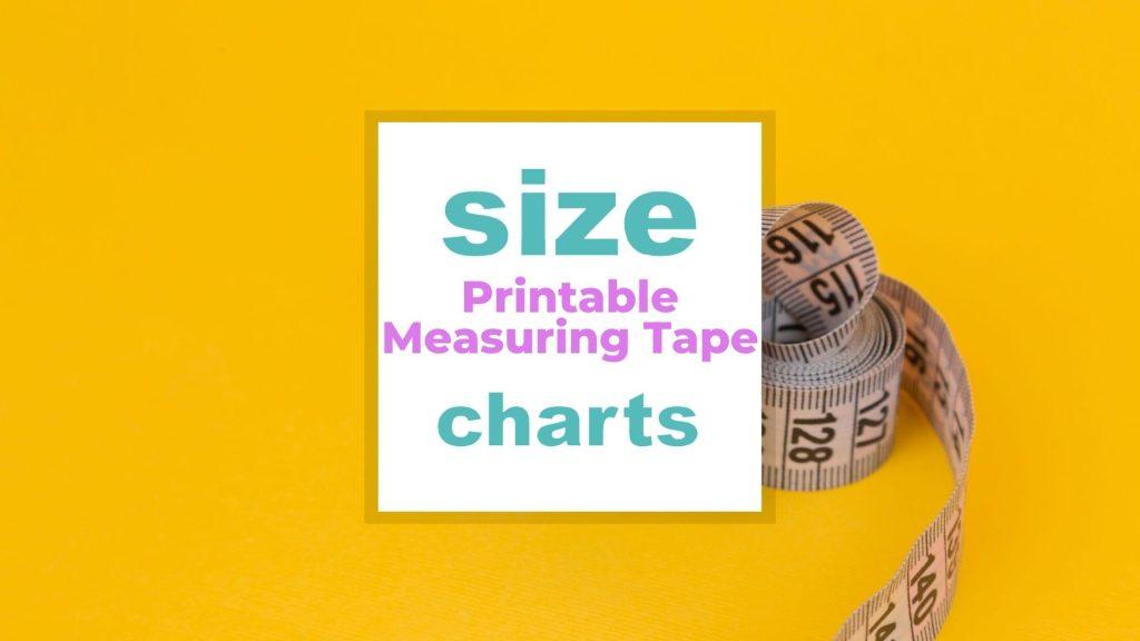 Printable Measuring Tape: Do It Yourself size-charts.com
