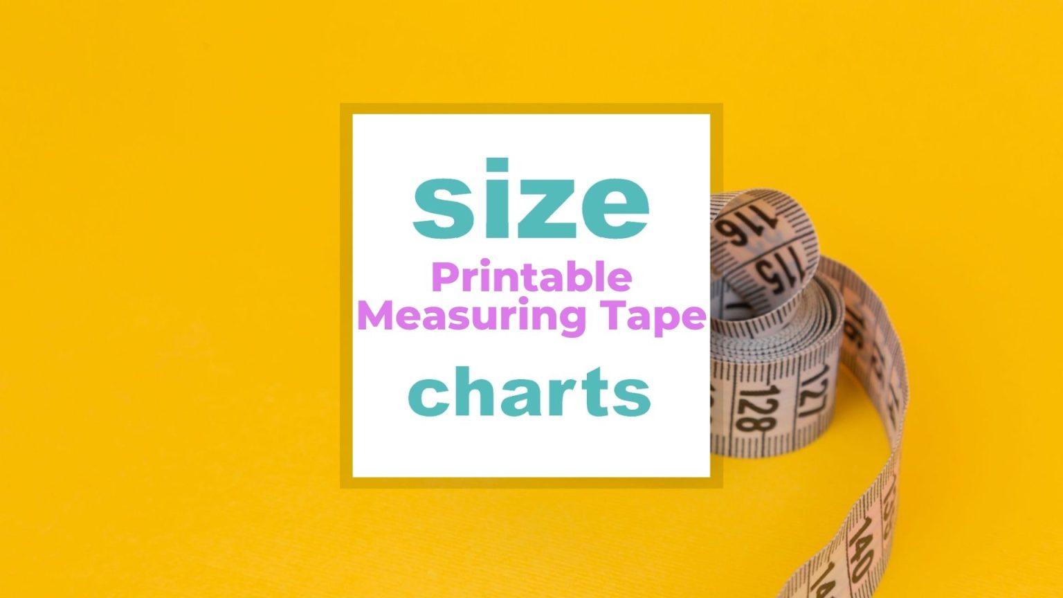 Printable Measuring Tape: Do It Yourself