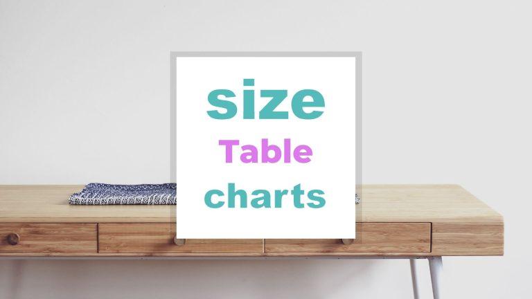 Table Size Chart and Dimensions Guide by Space and People - Size-Charts.com