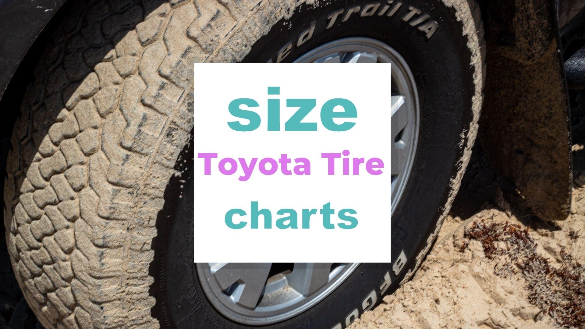 Prius Tire Size Chart