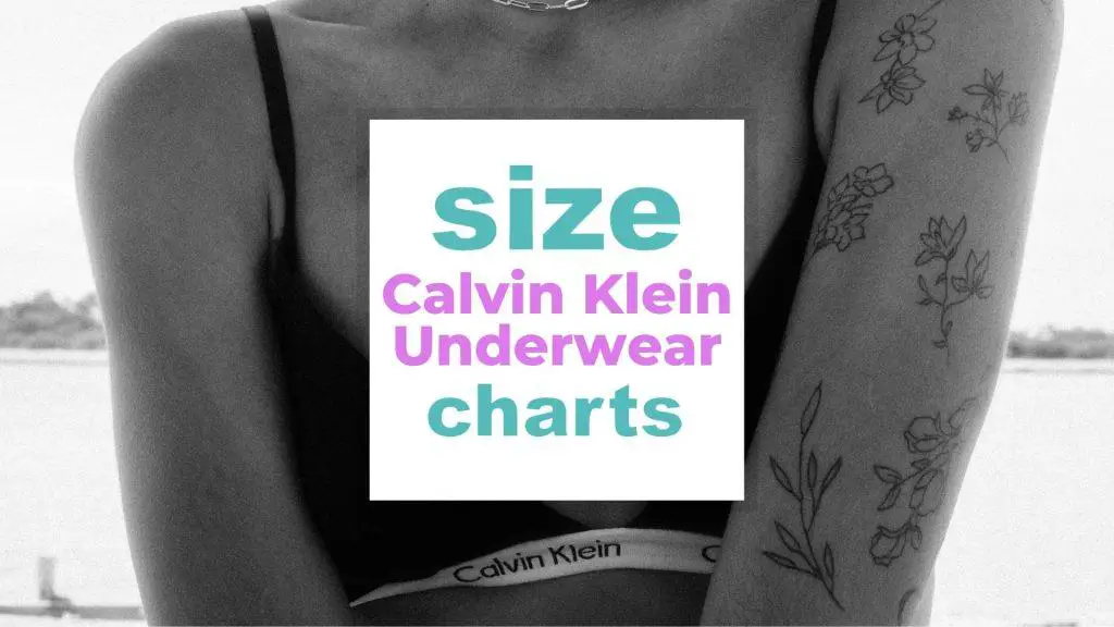 Calvin Klein Underwear Size Guide for Men, Women and Kids size-charts.com