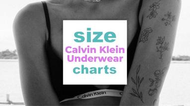 Calvin Klein Underwear Size Guide for Men, Women and Kids
