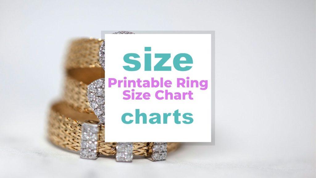 Printable Ring Size Chart and Measuring Tips size-charts.com