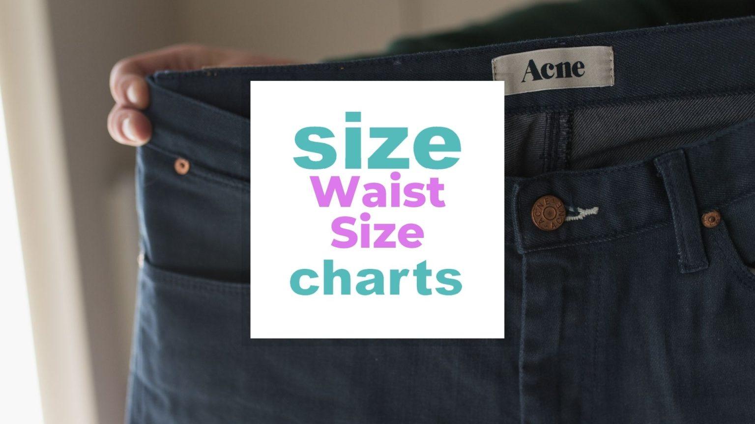 Waist Size Chart for Men, Women and Kids