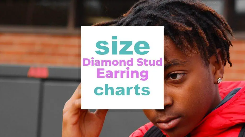 Diamond Stud Earring Size Chart size-charts.com