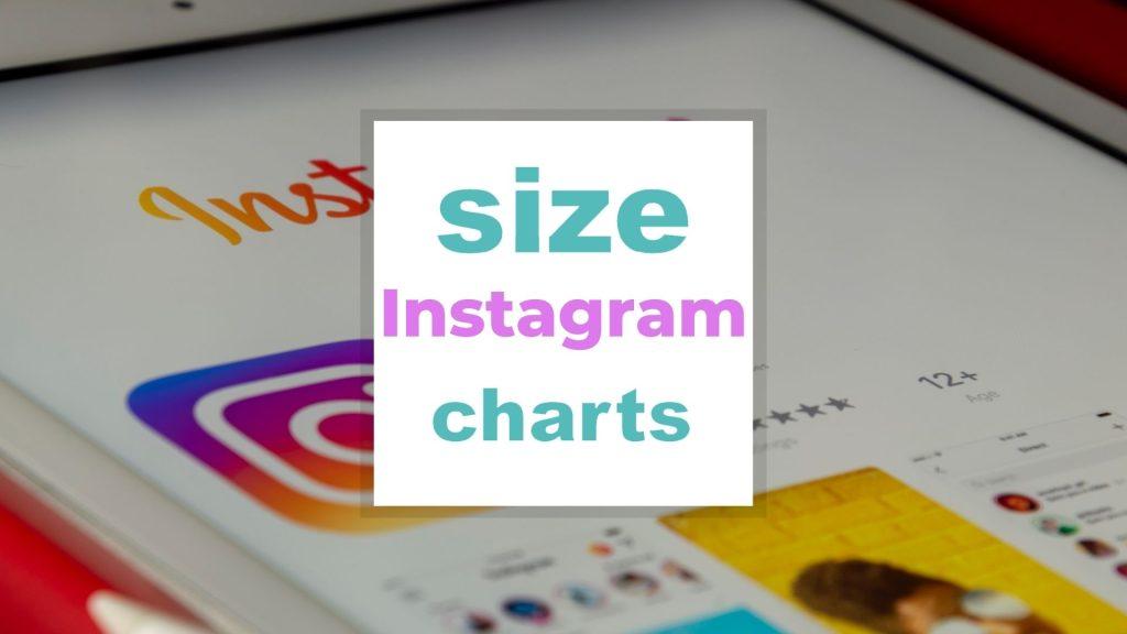 Instagram Size for Pictures, Photos and Posts size-charts.com