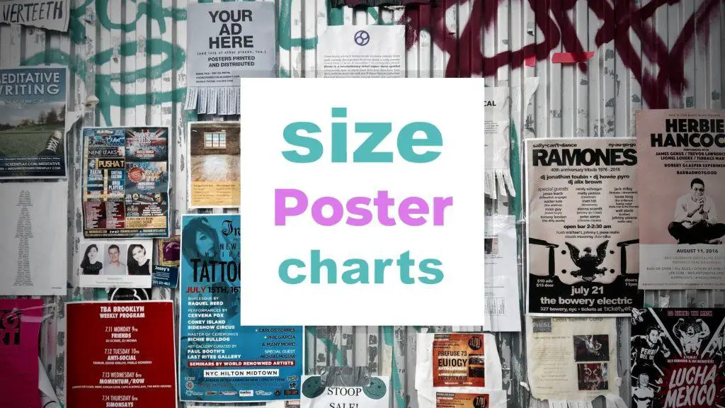 Poster Sizes in Centimeters and Inches (with Useful Size-Charts) size