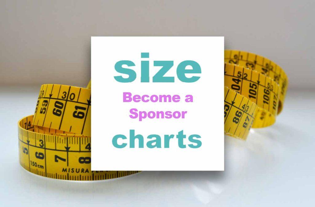 Help Size-charts reduce returns and become a sponsor - Size-Charts.com ...